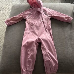 LL Bean toddler rain suit 2t pink